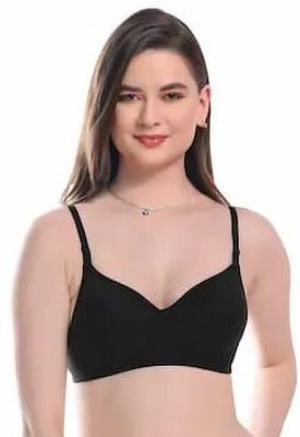 Hasmukh Women Push-up Lightly Padded Bra(Black)
