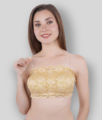 Shree alakh impex 521-beige Women Bandeau/Tube Lightly Padded Bra(Beige)