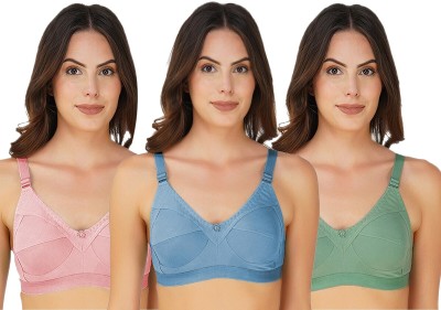 JORGOVIE Women Full Coverage Non Padded Bra(Multicolor)