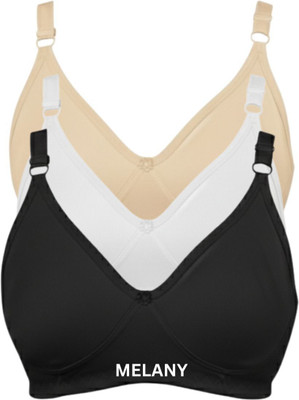 MELANY. FASHION bra for women Women Everyday Non Padded Bra(Black, Beige, White)