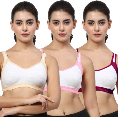 LILY Strops999 Women Sports Non Padded Bra(Multicolor)