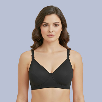 Lovanna fashion Women Maternity/Nursing Non Padded Bra(Black)