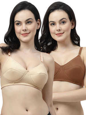 Shyam Sons FLAIR ManviFoam Women Everyday Lightly Padded Bra(Beige, Brown)