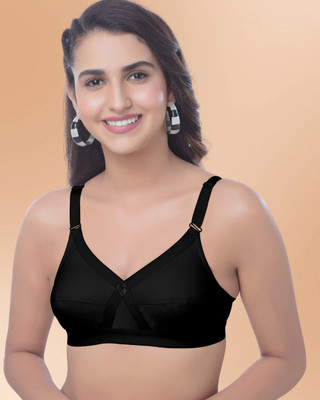 Brida Ladies Innerwear COSMOS PLUS Women Everyday Non Padded Bra(Black)