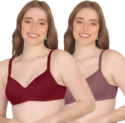 POOJA RAGENEE LIGHTLY PADDED BRA Women Full Coverage Lightly Padded Bra(Multicolor)