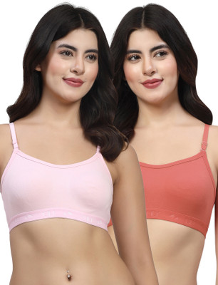 LILY 3321Mino Women Sports Non Padded Bra(Pink, Red)