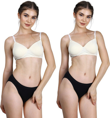 CARLTON LONDON Everday T-Shirt Bra Women Everyday Lightly Padded Bra(White)