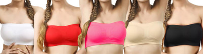 Brafee Women Bandeau/Tube Non Padded Bra(Multicolor)
