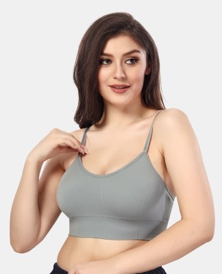 Fabme Women Cami Bra Non Padded Bra(Grey)