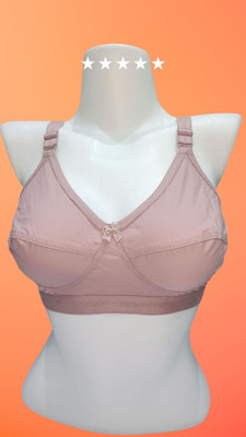 ZUHAIRA Ruhi KHAN Women Full Coverage Non Padded Bra(Purple)