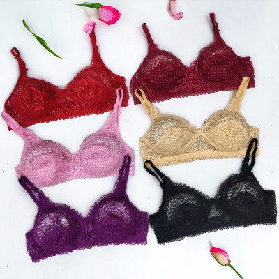 Quixy Women Bralette Non Padded Bra(Multicolor)