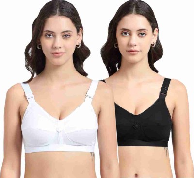 Blue fashion Women Tube Non Padded Bra Women Full Coverage Non Padded Bra(White, Black)