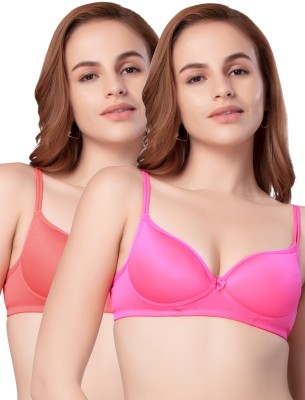 DAISY DEE NKWI Women Everyday Lightly Padded Bra(Orange, Pink)