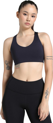 PUMA High Impact To The Max Bra Women Everyday Lightly Padded Bra(Blue)