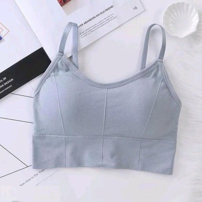 Hirrnik Women Everyday Lightly Padded Bra(Grey)