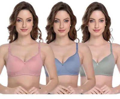 eastern club Women Everyday Lightly Padded Bra(Multicolor)