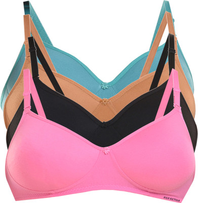 HouseOfCommon Padded Bra For Women Women Everyday Lightly Padded Bra(Pink, Black, Brown, Green)