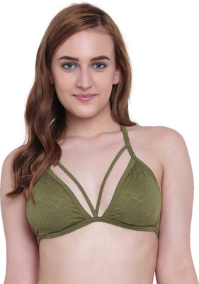 La inTimo Beach Mania Bra Women Minimizer Lightly Padded Bra(Green)