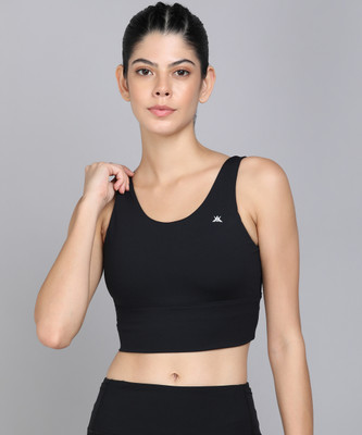 KOBO Women Sports Lightly Padded Bra(Black)