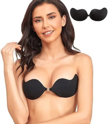 Jeevesho BLACK_MANGO_SHAPE_BRA_30 Women Stick-on Lightly Padded Bra(Black)