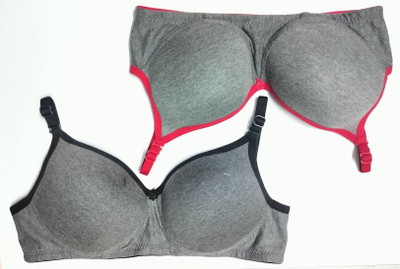 Oumar Bibi Women Minimizer Lightly Padded Bra(Multicolor)