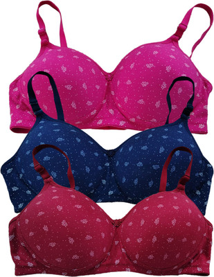 Arc de Shapes women's full coverage lightly padded bra for women with detachable straps Women Full Coverage Lightly Padded Bra(Multicolor)