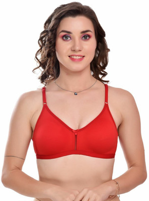 Belvino Seamless bra Women T-Shirt Non Padded Bra(Red)