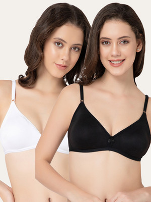 Lady Lyka Women T-Shirt Non Padded Bra(White)