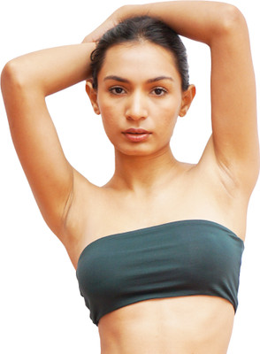 BEAN MITCH Women Bandeau/Tube Non Padded Bra(Green)