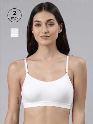Dollar Missy Wire-Free Beginers Women Training/Beginners Non Padded Bra(White)
