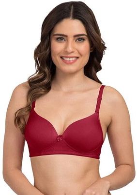 PIKCHA ENTERPRISE Women Full Coverage Heavily Padded Bra(Maroon)