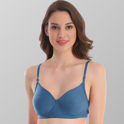 Lingerie Air Push-Up Bra | Wired, Padded, Full Coverage, Ultra Soft, Adjustable Everyday Wear Women Push-up Lightly Padded Bra(Blue)