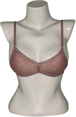 NEOTOWN Bra for Teenage | Lightly Padded, Non-Wired | Everyday Comfort & Gentle Support Women Everyday Lightly Padded Bra(Pink)