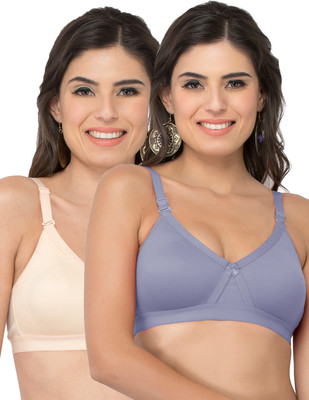 COLLEGE GIRL CG1304 Women Minimizer Lightly Padded Bra(Grey, Beige)