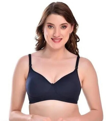 HouseOfCommon C15 Women T-Shirt Non Padded Bra(Blue)