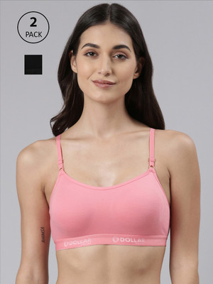 Dollar Missy Wire-Free Beginers Women Training/Beginners Non Padded Bra(Black)