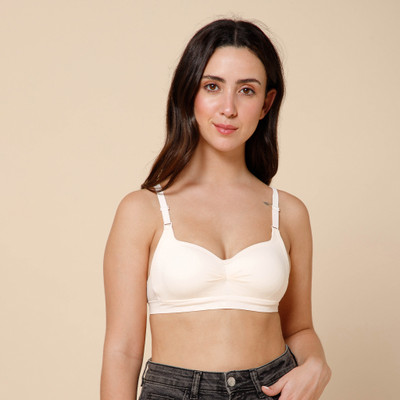 INFINUM Women Push-up Lightly Padded Bra(Beige)