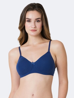 VAN HEUSEN Antibacterial And Non Padded 16 Hours Of Comfort Women Full Coverage Non Padded Bra(Dark Blue)