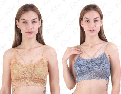 VS Beauti VS Beauti Dream Fit Women's Seamless Strap Padded Bra Women Full Coverage Lightly Padded Bra(Grey)