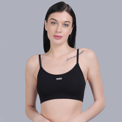 mod & Shy Women Bralette Lightly Padded Bra(Black)