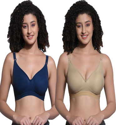 Mollis Women T-Shirt Non Padded Bra(Multicolor)