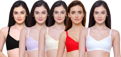 INKURV Women Everyday Non Padded Bra(Multicolor)