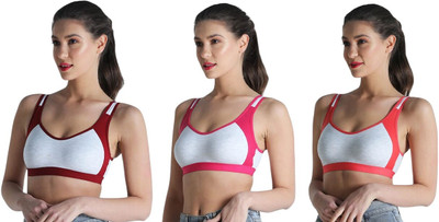 DreamBe Women Sports Non Padded Bra(Multicolor)