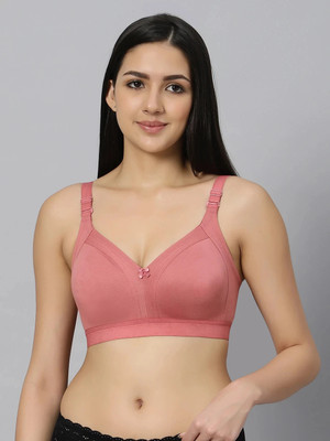 BlueNixie Cotton Material full coverage bra,Wirefree support Multiway Women Full Coverage Non Padded Bra(Pink)