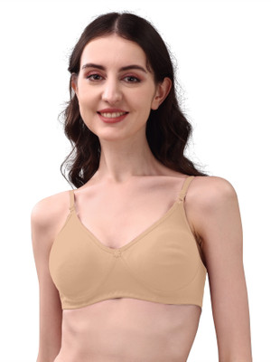 exotica lingire Exotica lingerie Non Padded T-shirt Bra For Women Women T-Shirt Non Padded Bra(Beige)