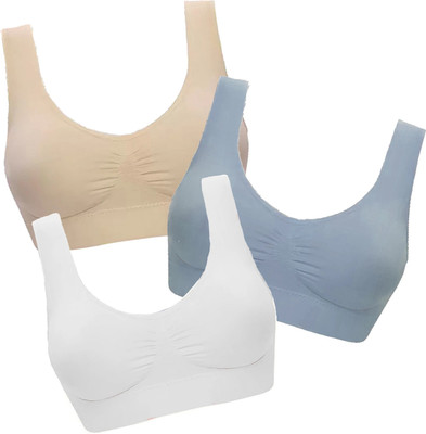 MOSSMOOR Women Sports Non Padded Bra(Multicolor)