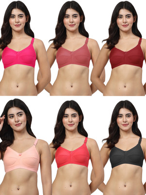LILY C703 Women Minimizer Non Padded Bra(Multicolor)
