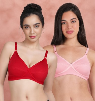 Susie Women Everyday Non Padded Bra(Pink, Red)