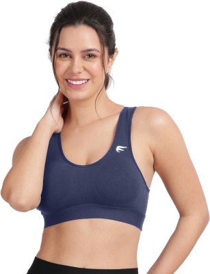 Envie Women Lightly Padded Sports Bra/Non-Wired Removable Padded Racerback Sports Bra Women Sports Lightly Padded Bra(Blue)