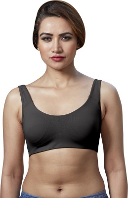 DAZZLE DB006 Women Sports Lightly Padded Bra(Black)